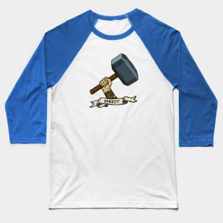 Thor Hammer RABBIT tattoo Baseball T-Shirt